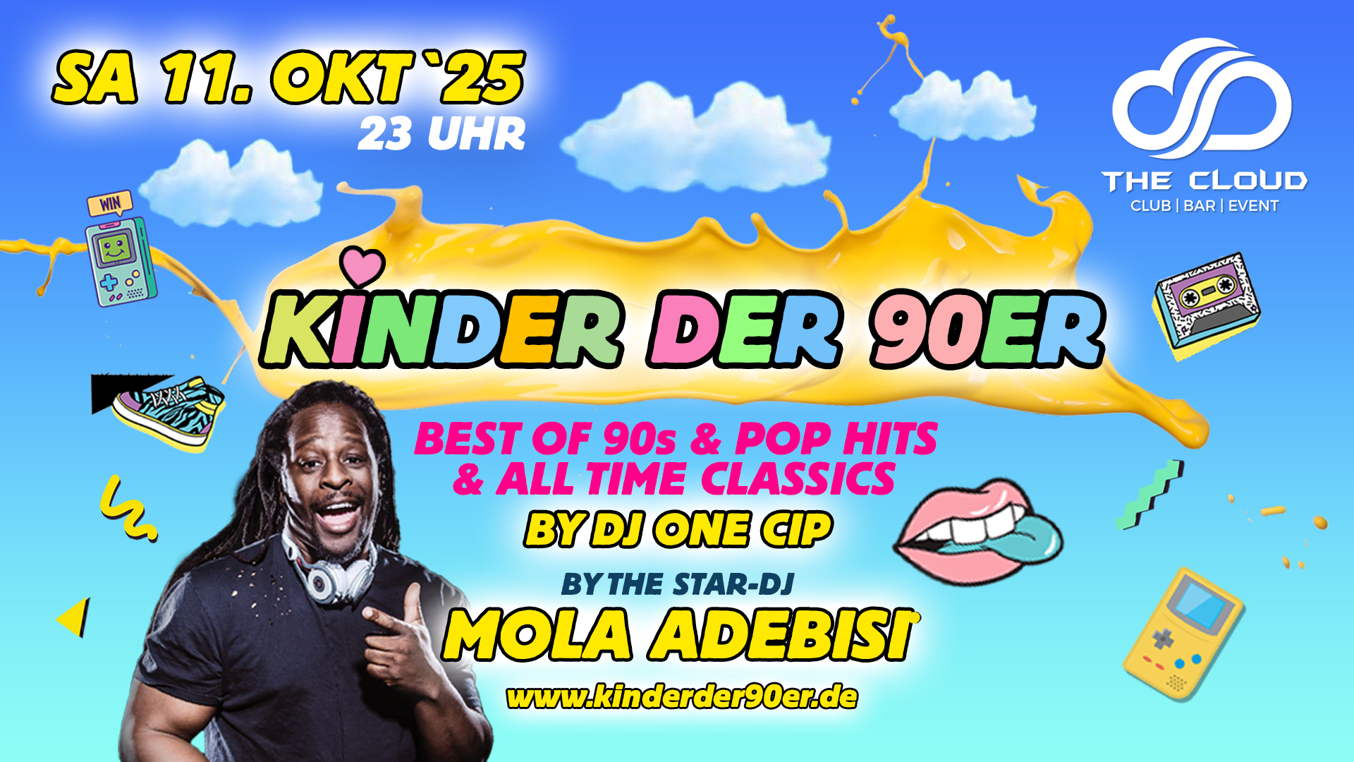 Kinder der 90er am 11.10.2025 im The Cloud